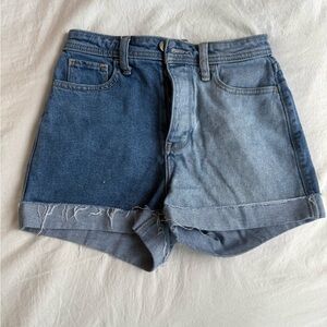 Two Toned High Rise Hollister Shorts